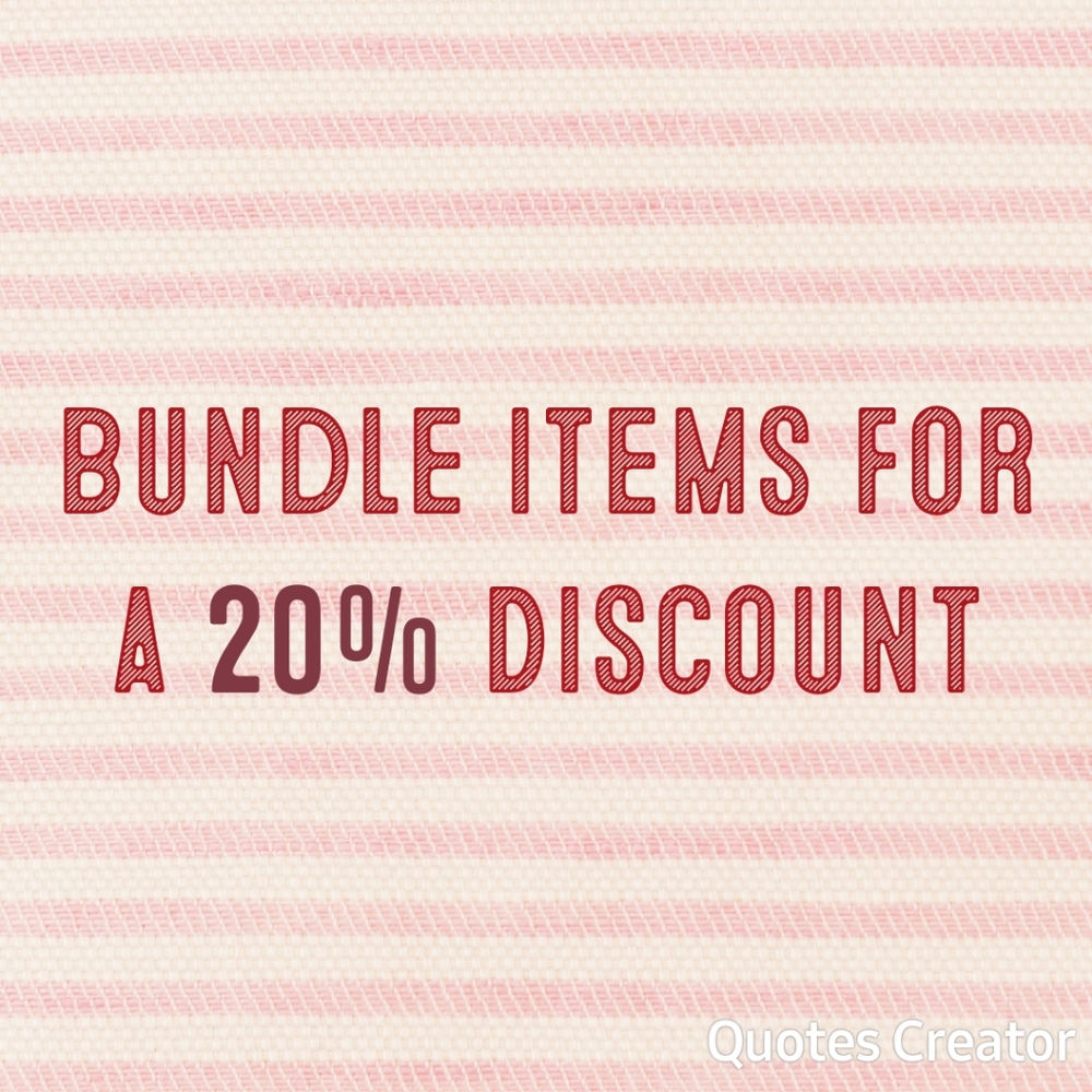 20% Discount with all Bundles!